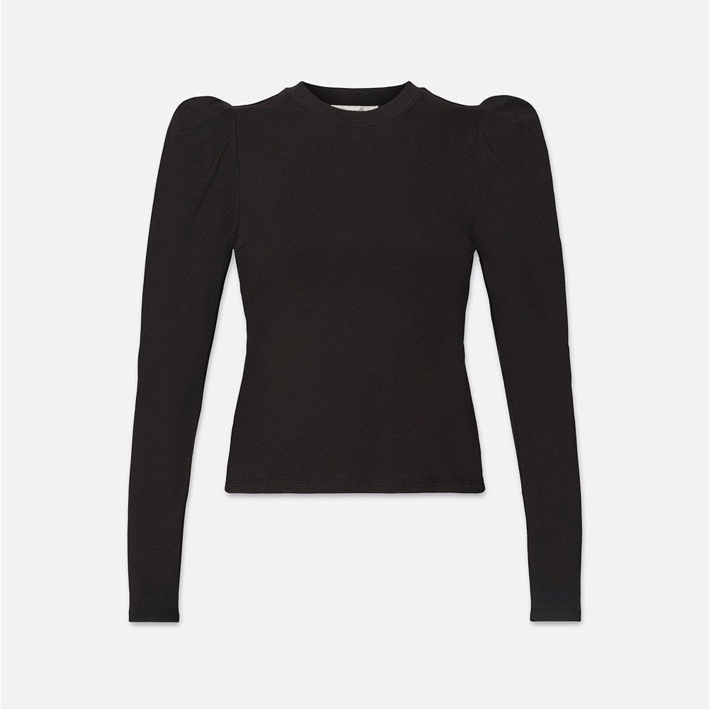 Frame Draped Femme Tee in Navy (22)
